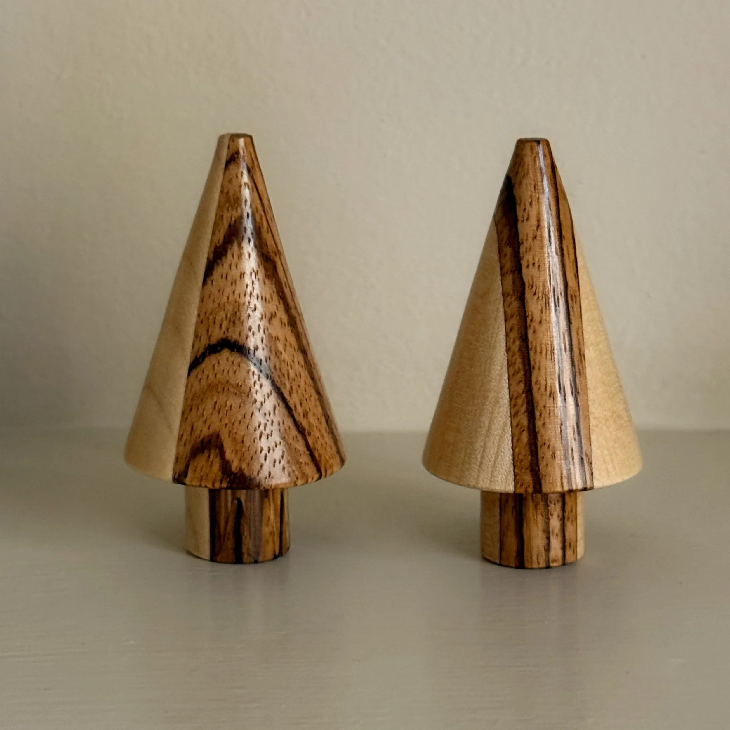 Hand-Turned Wooden Small Tree