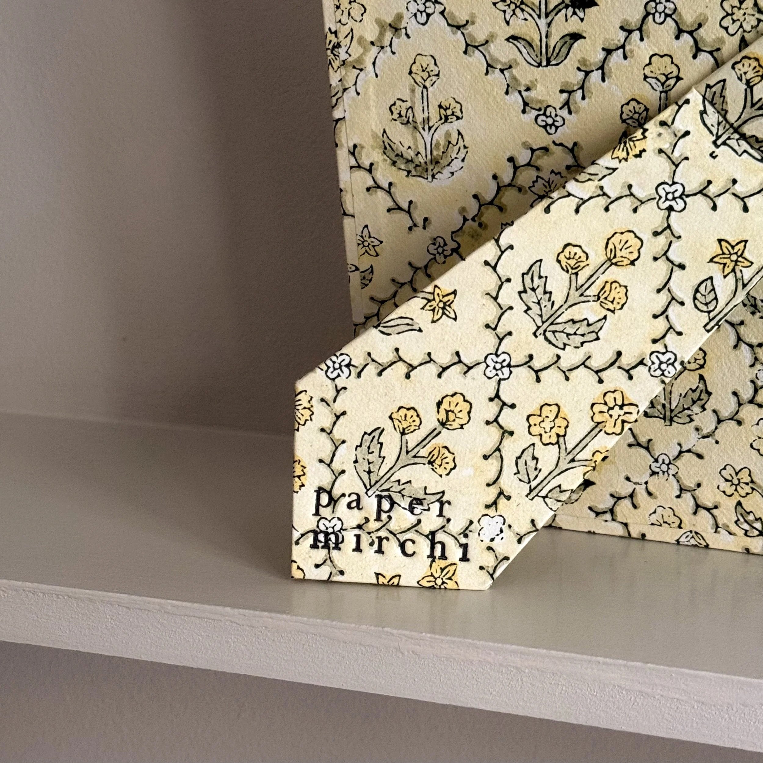 Block Printed Covered Photo Frame