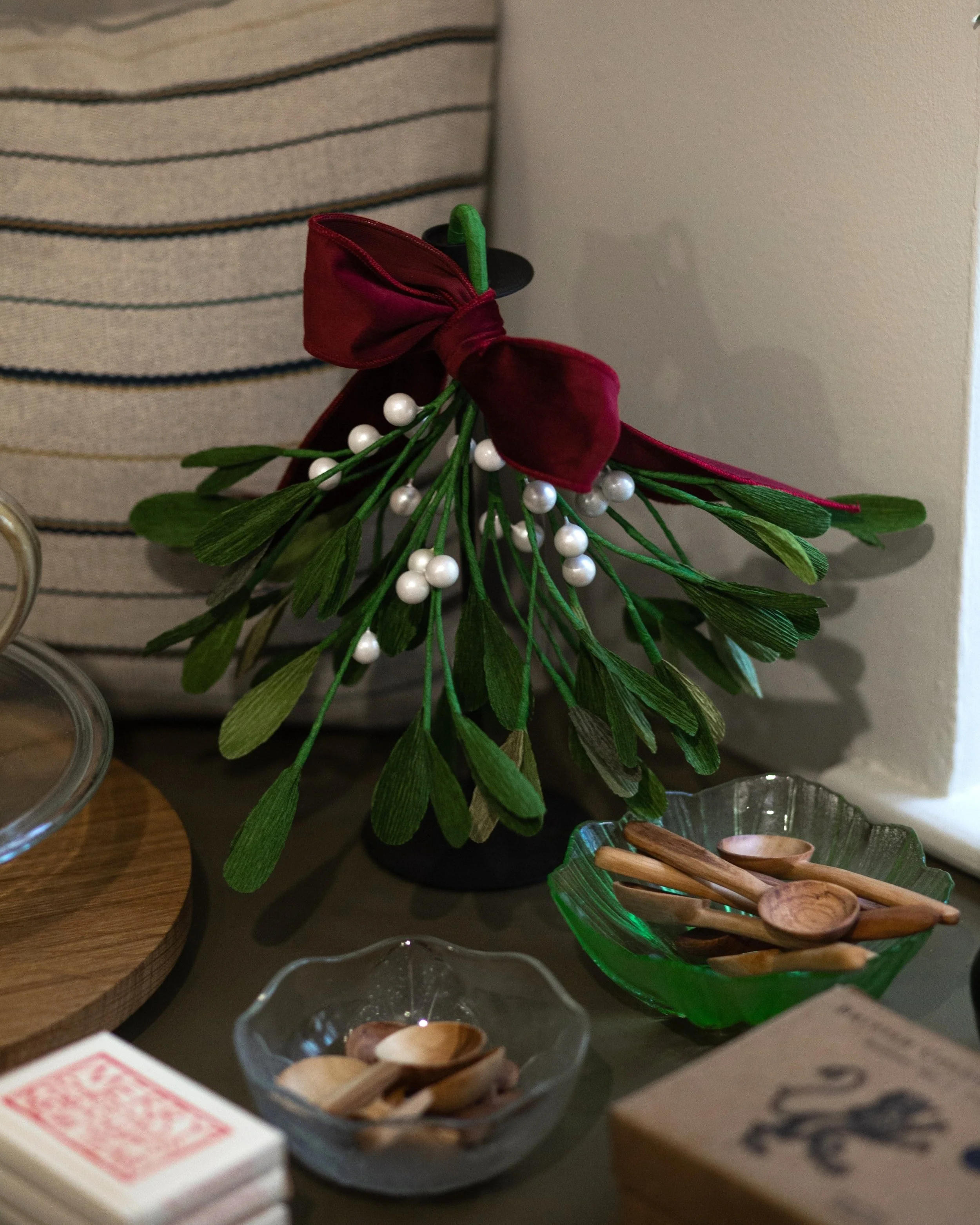 Handmade Paper Mistletoe