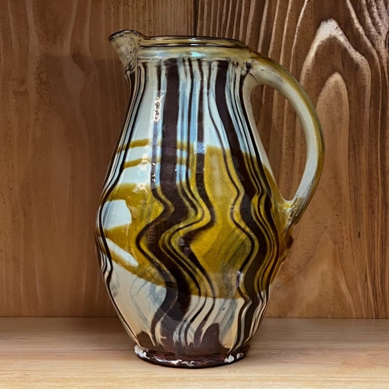 Handmade Large Ceramic Slipware Jug