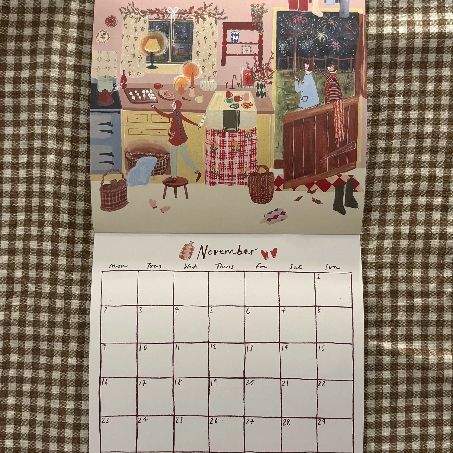 Cottage Kitchen Calendar 2026 Harriet Watson