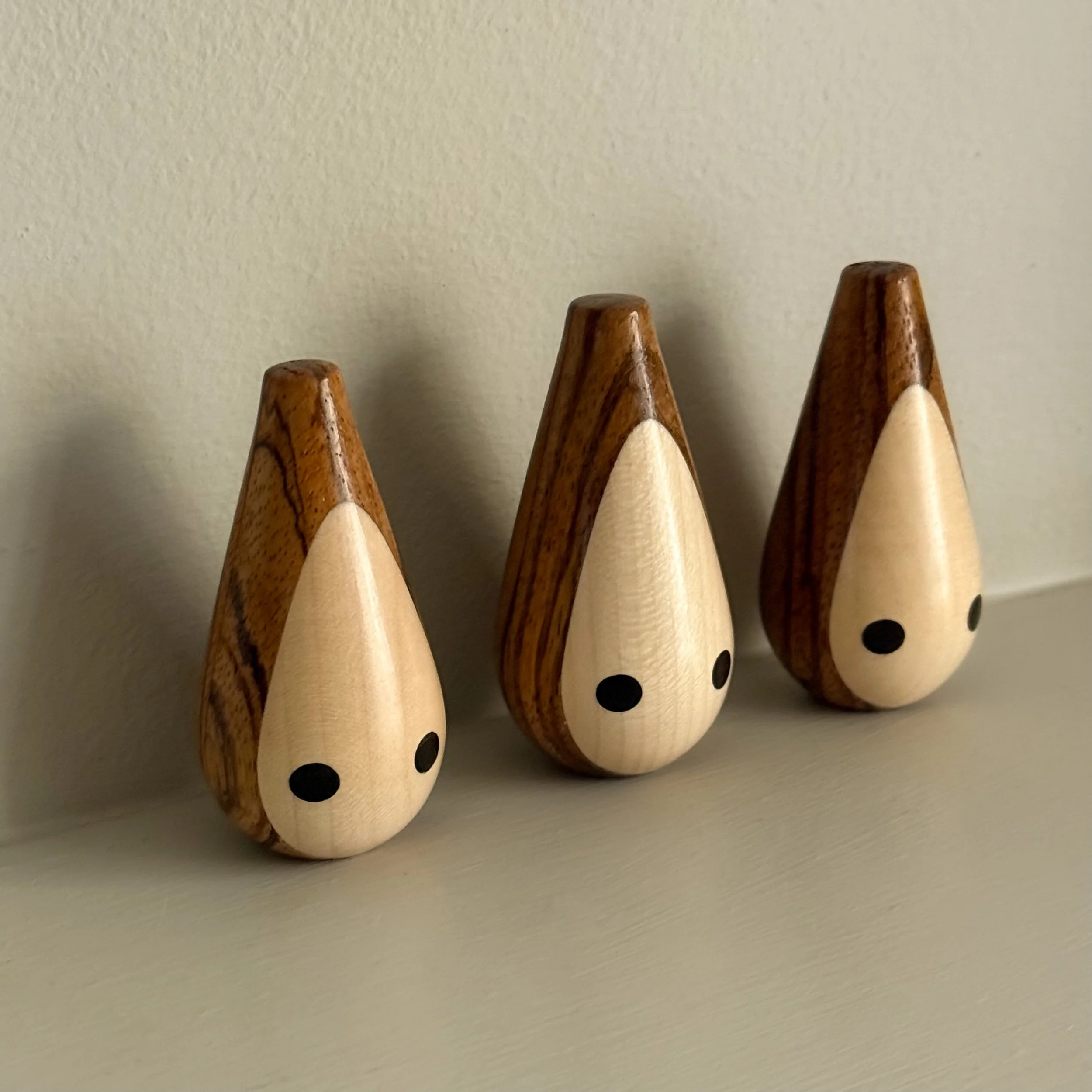 Handmade Wooden Droplet Toy Ornament