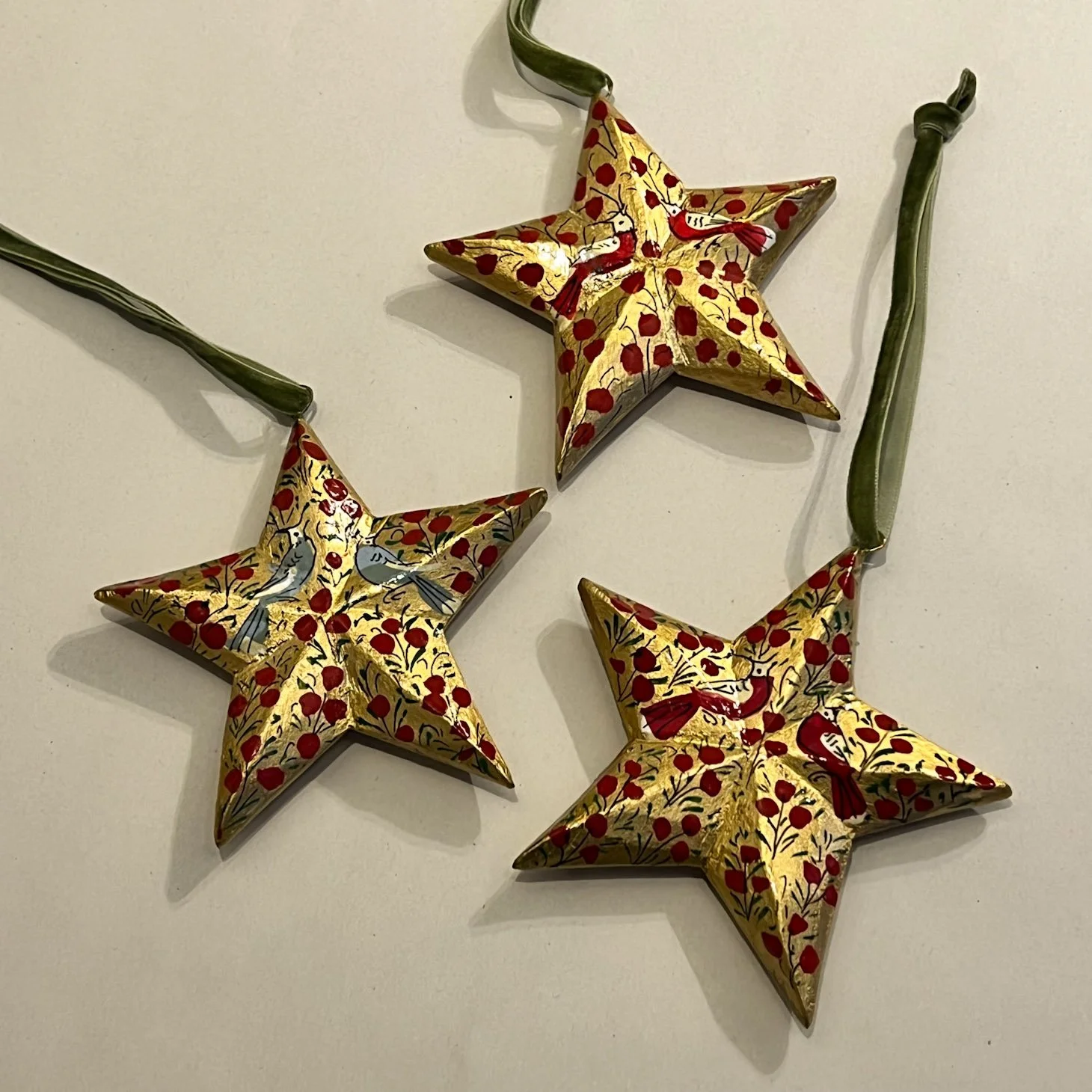 Hand-Painted Star Decorations Set