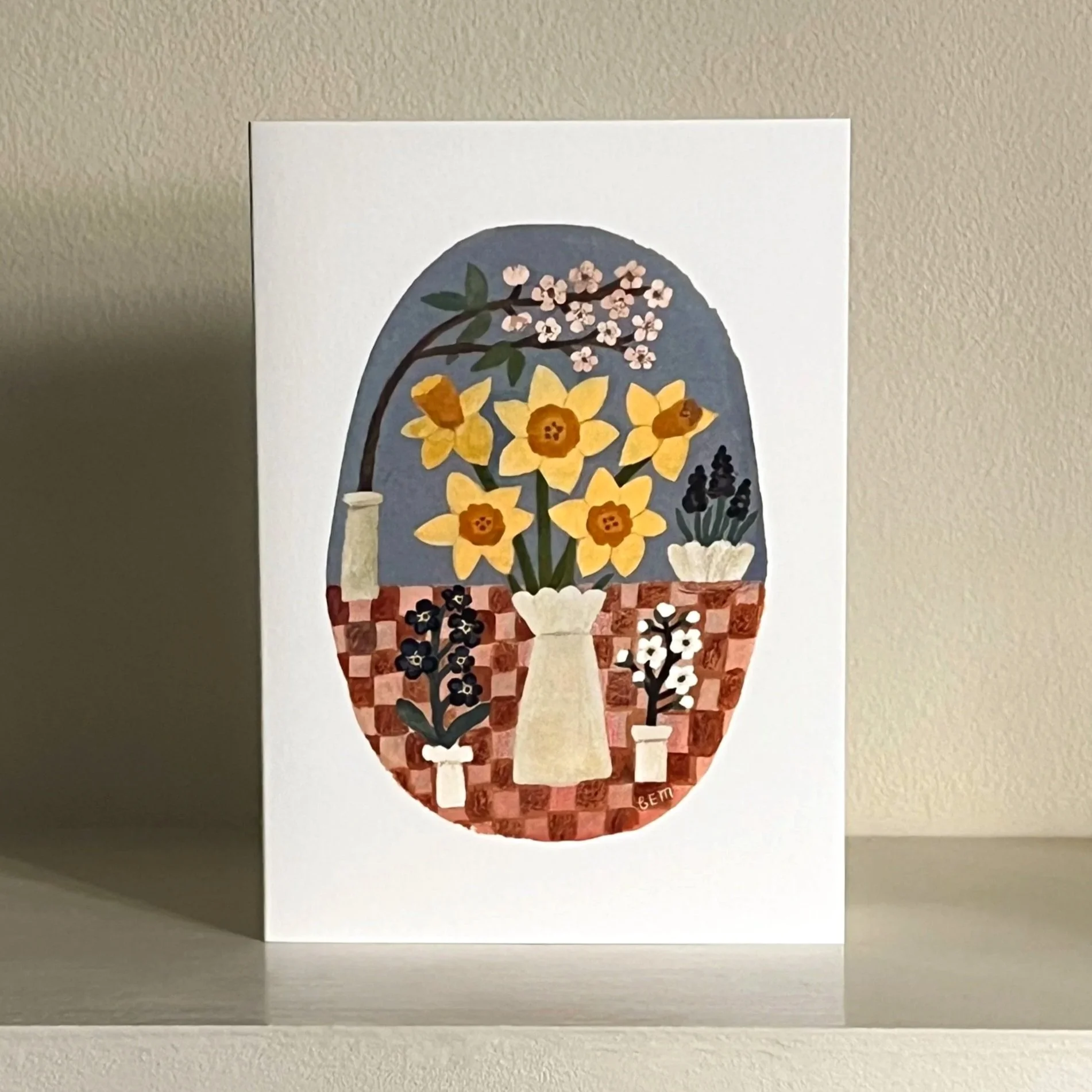 Daffodils On The Table Card