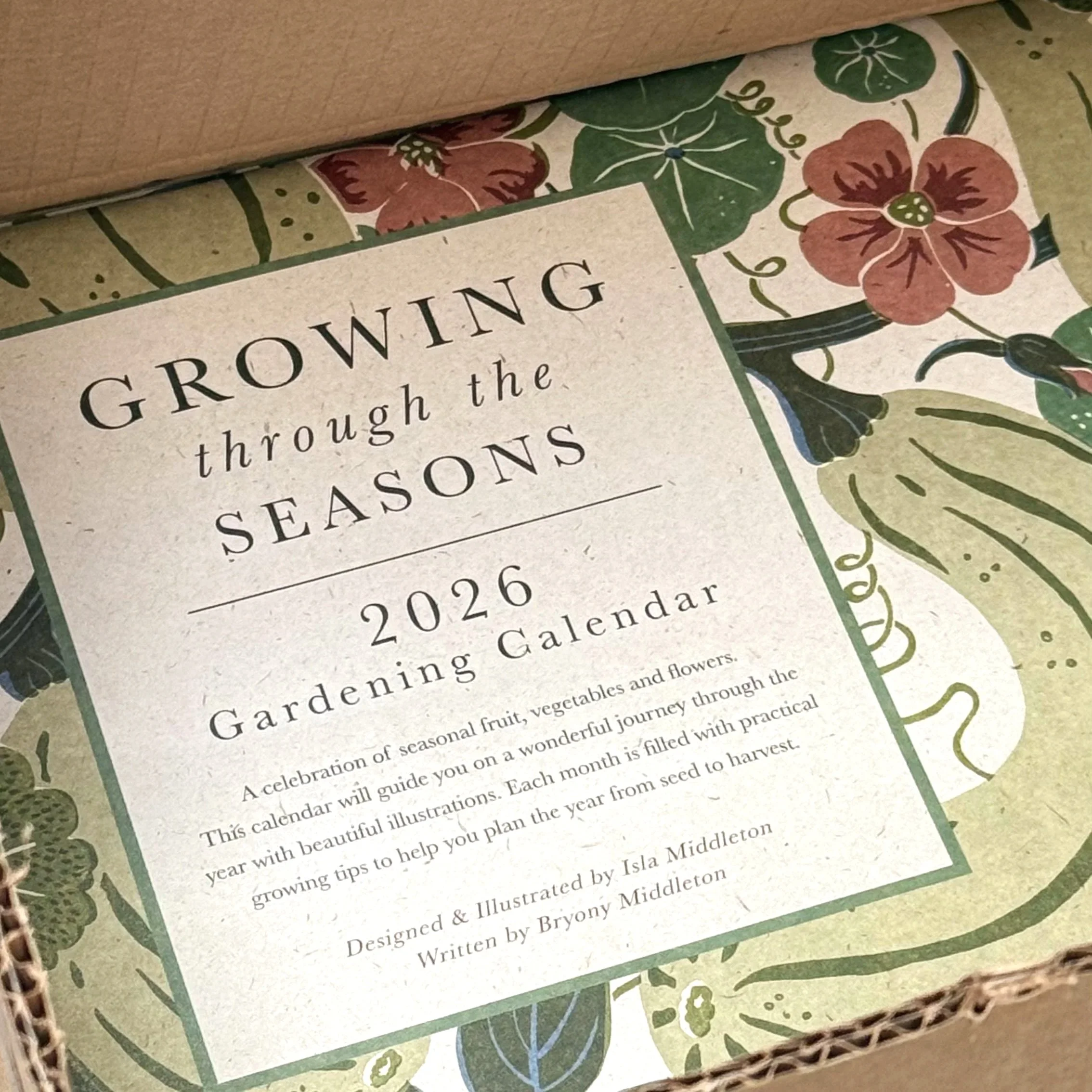 Growing Calendar Gift 2026