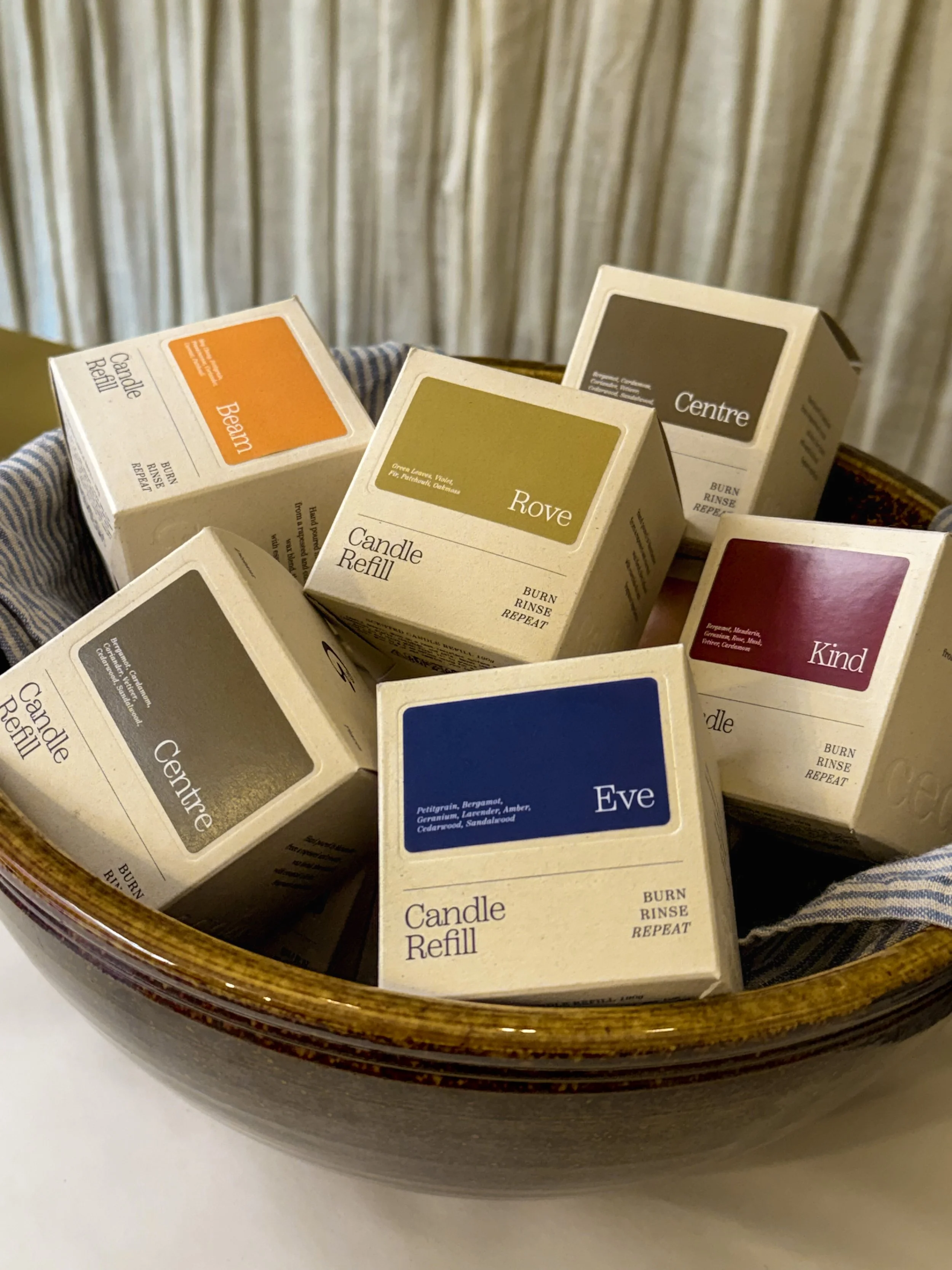 Refillable Natural Wax Candles Handmade