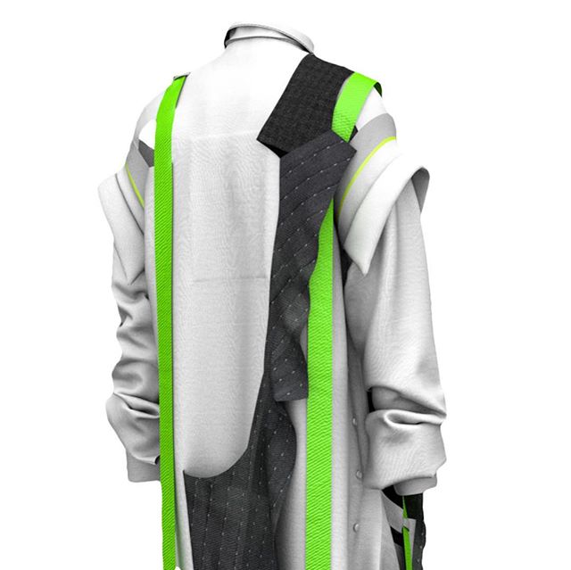 Cosi t&iacute;sniv&eacute;ho...CLOSEUP #futuristicconcept #virtual #upcycled @transformerjacket
