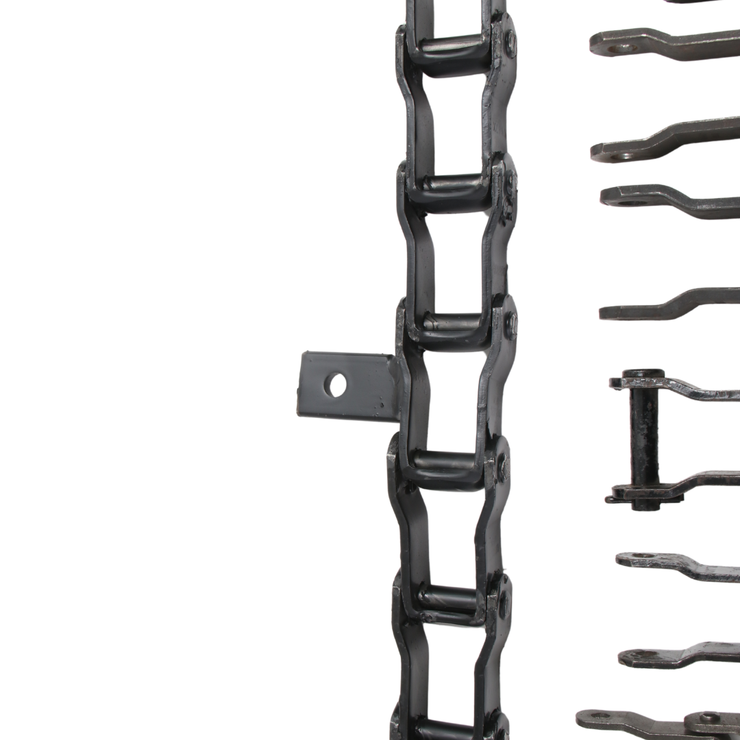 A photo of Pintle Chains on a white background