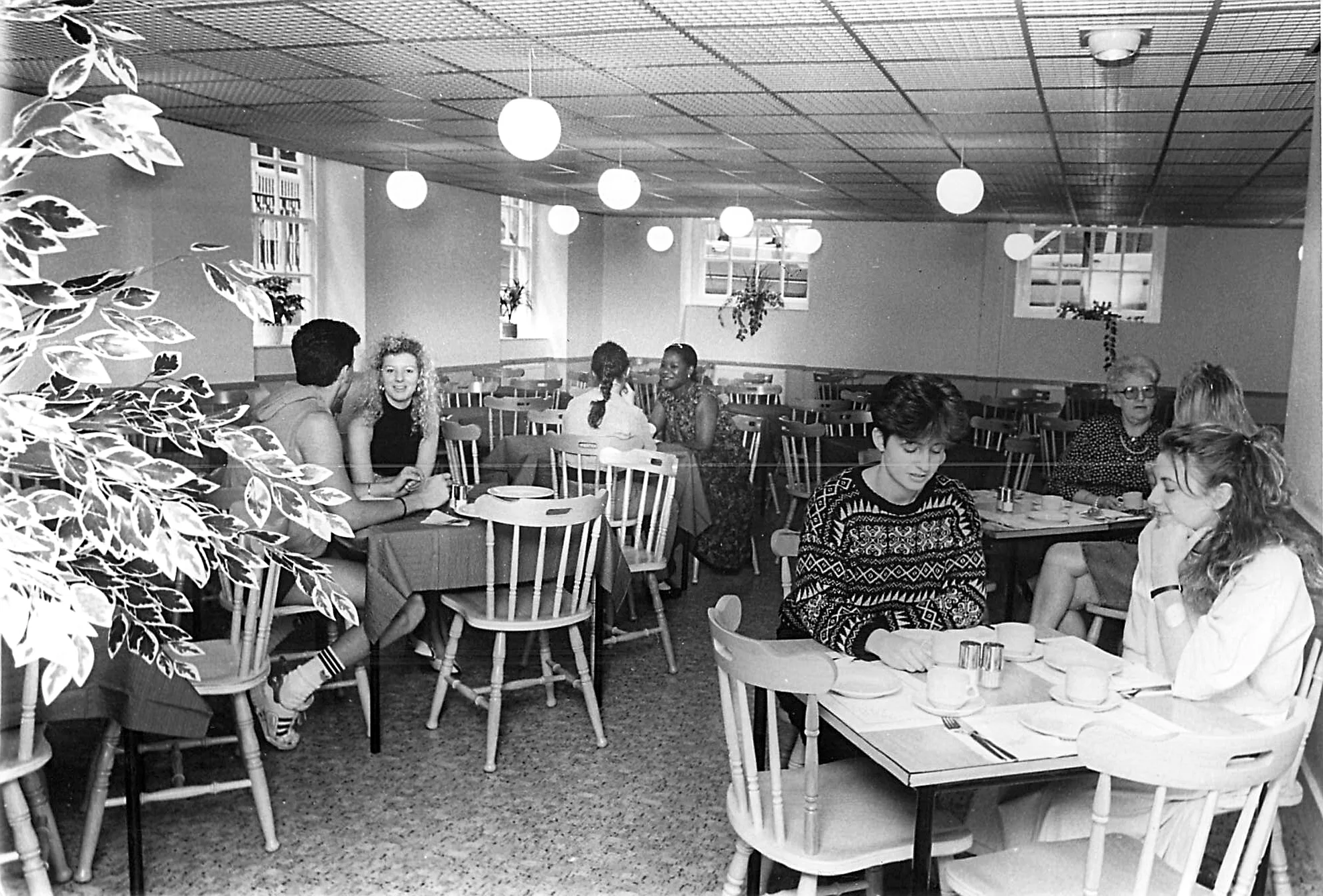 "A historical  view of the new Bridge coffee shop - opened August 1988"