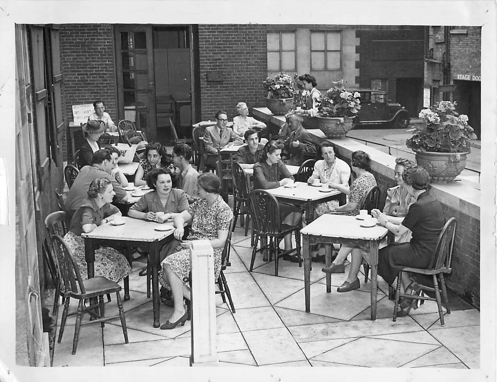 "Central Club - Tea on Terrace" 1930s
