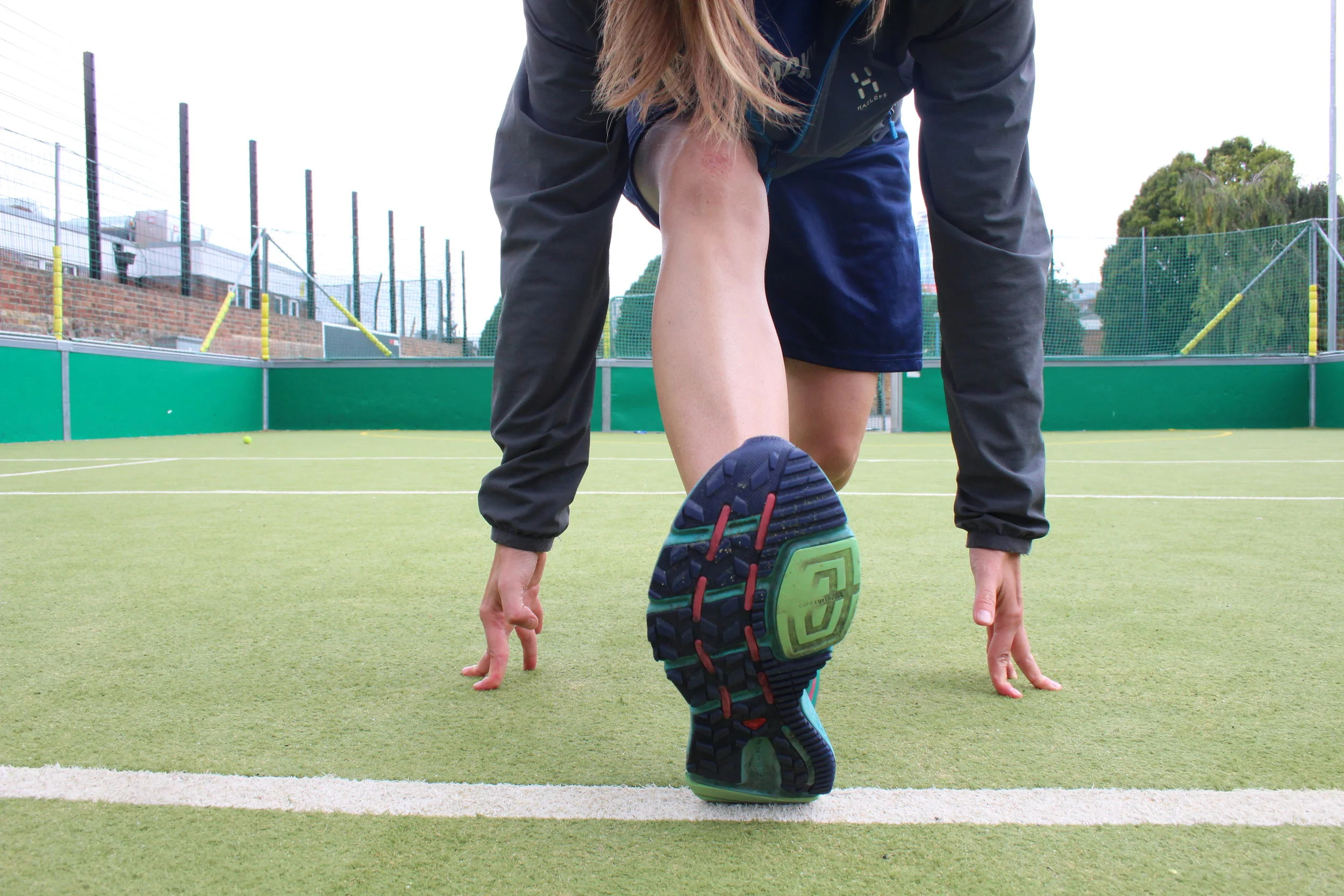 stretching at the bootcamp