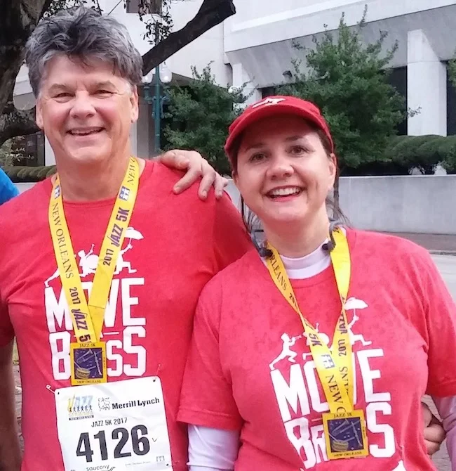 Carey and Edward Brassette at the Children’s Hospital Jazz Half Marathon and 5K