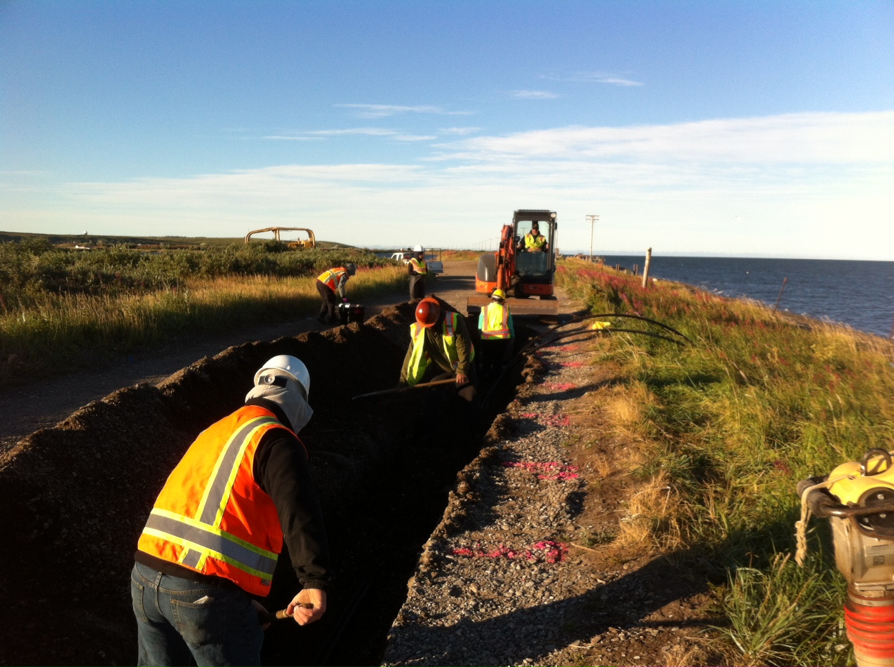  Fiber trench with archaeological monitoring in Kotzebue (Aug 2013) 