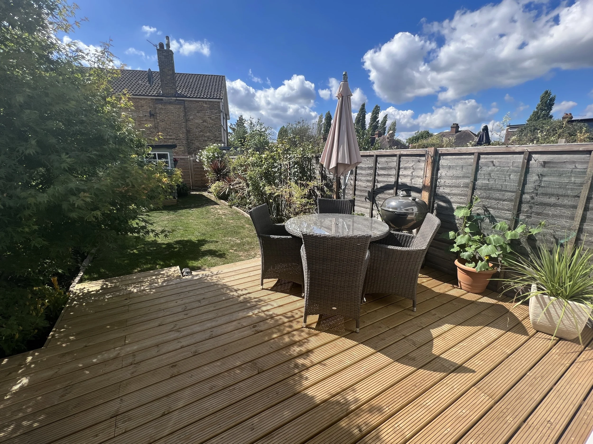 Raised Decking with Step | Worcester Park