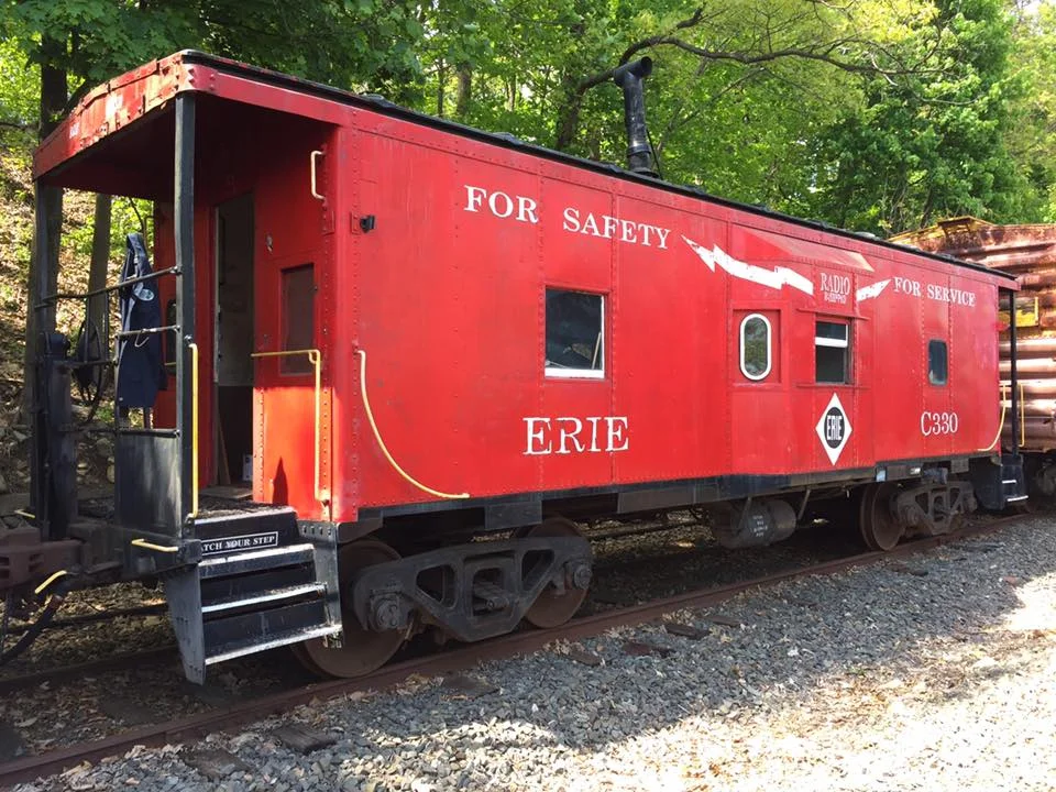 May 12, 2016 photo of No. C330 as it begins its restoration at Boonton Yard. (Kevin Phalon photo)
