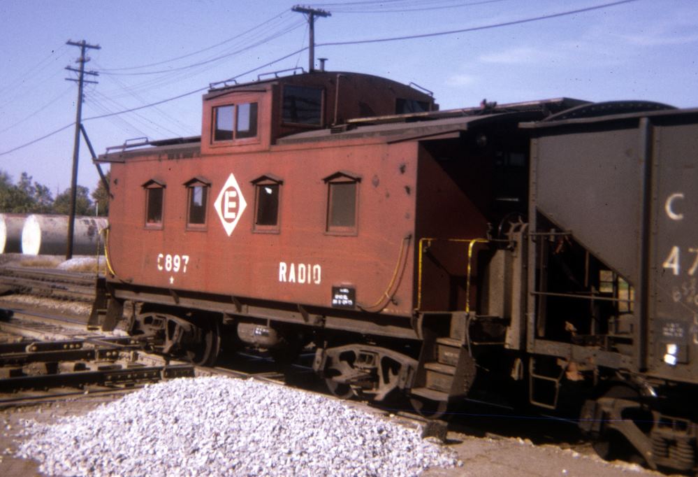EL sister car No. C897 rolls through Marion, OH in September of 1973. (Gene Dent collection)