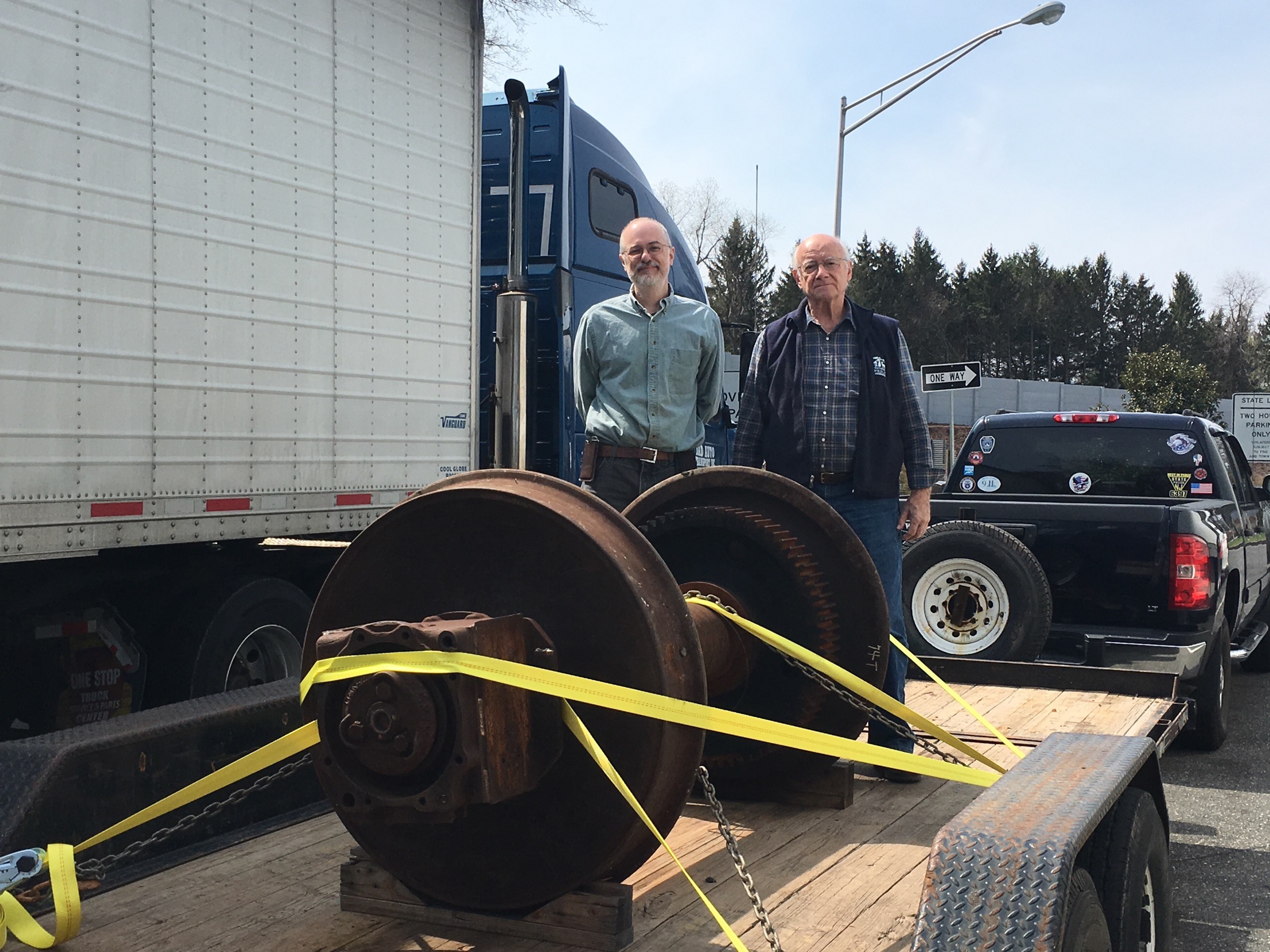  Steve Falco and Bob Bodenstein on the road headed to UTC. 