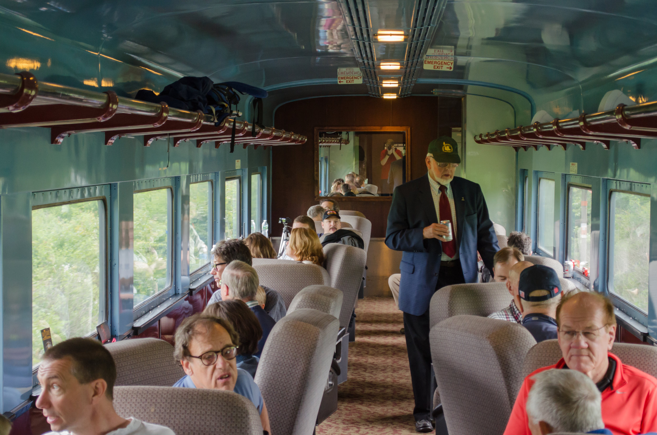  Bill McKelvey and guests of Liberty Historic Railway in the M&amp;E "Morris County" 