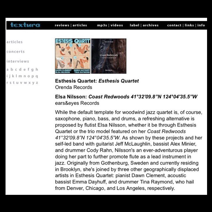 🪵 More reviews coming in for Coast Redwoods! 

🙌 They keep coming. @elsanilssonmusic &lsquo;s &ldquo;Coast Redwoods 41&deg;32'09.8&rdquo;N 124&deg;04'35.5&rdquo;W &ldquo; keeps coming up in conversation, and we couldn&rsquo;t be happier. This time 