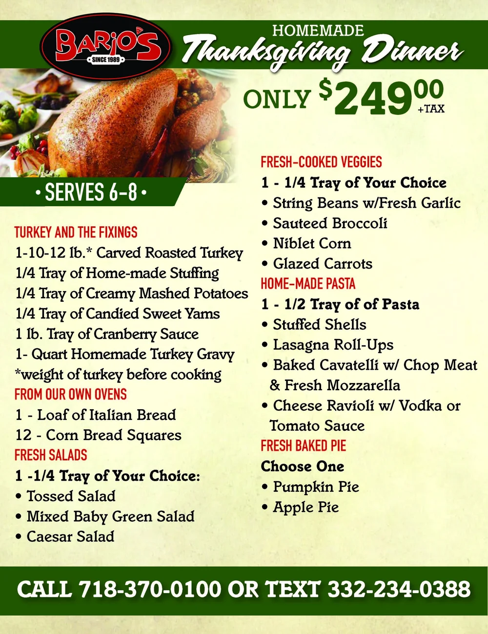 Thanks Giving Catering Near Me