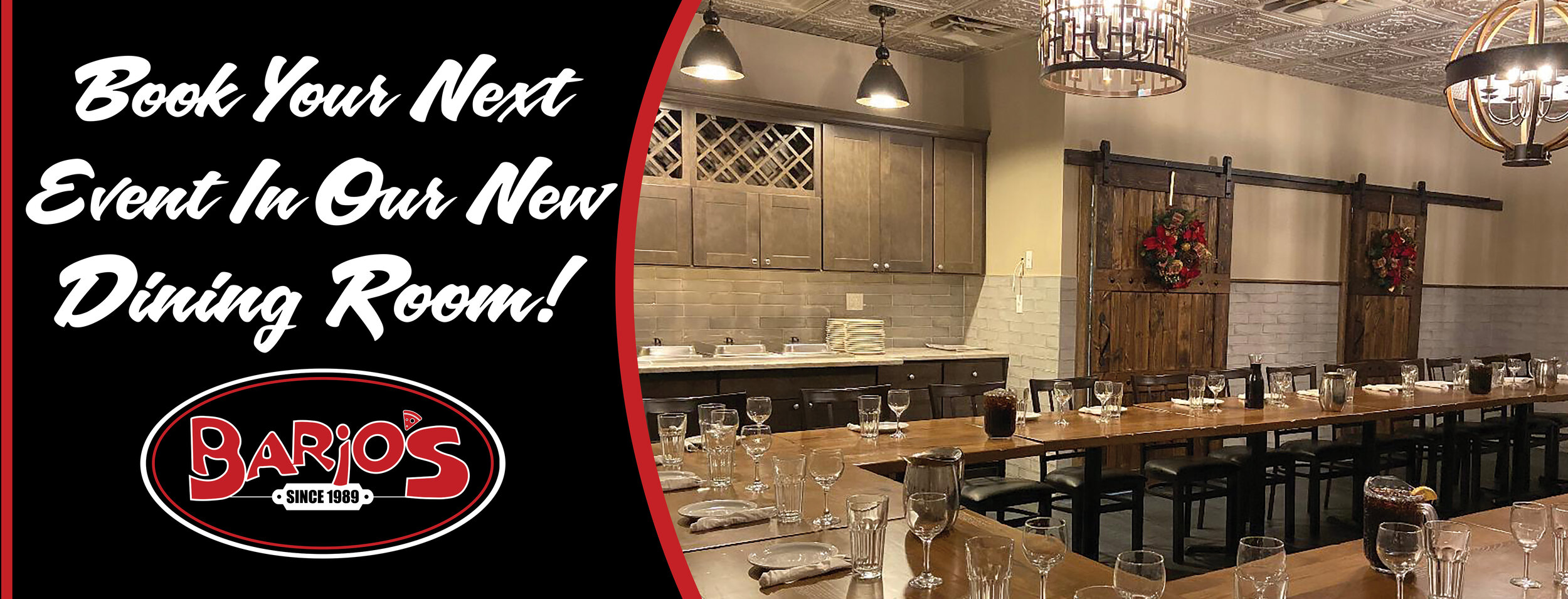 Book Your Next Event in Our New Dining Room!