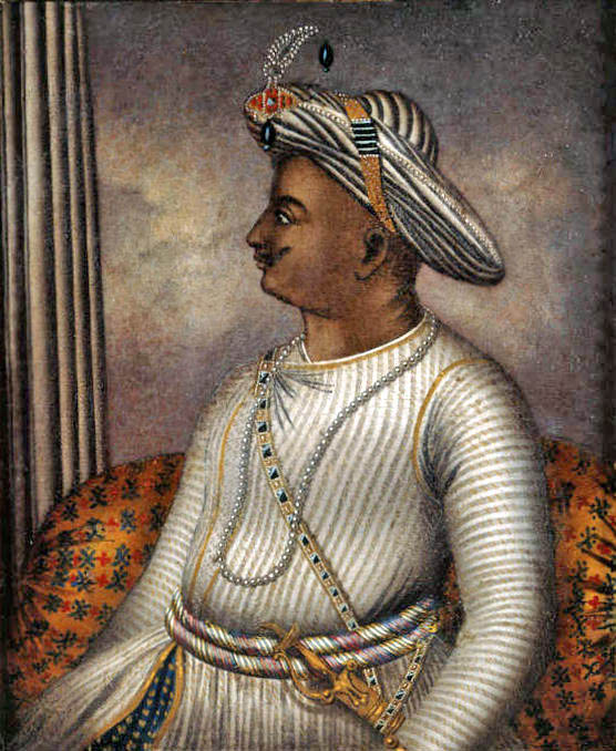 Portrait of Tipu Sultan, c.1792, currently at the British Library, London