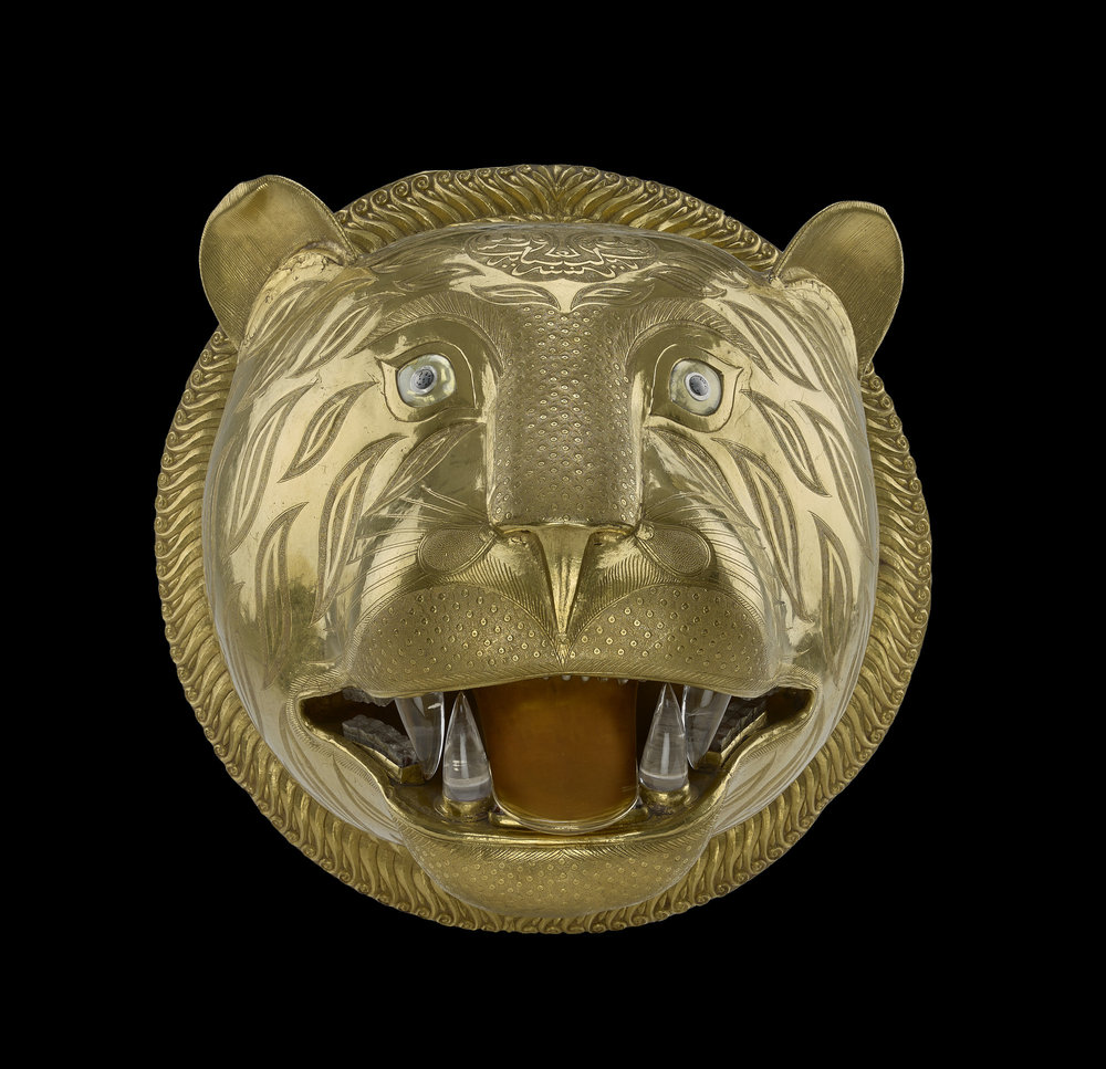 Tiger Head from Tipu's Throne (Image Courtesy: Royal Collection Trust)