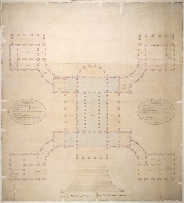 Principal Storey Plan, Ink and Paper, James Best, 1804