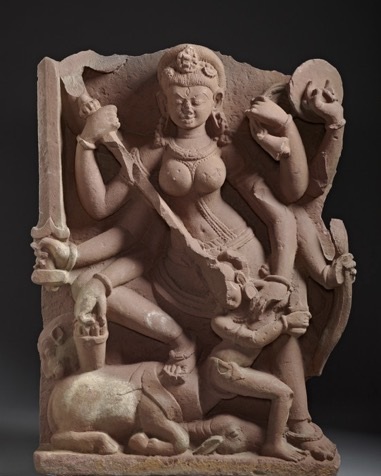 Durga Slaying the Buffalo-Demon Mahisha (Mahishasuramardini), 9th century