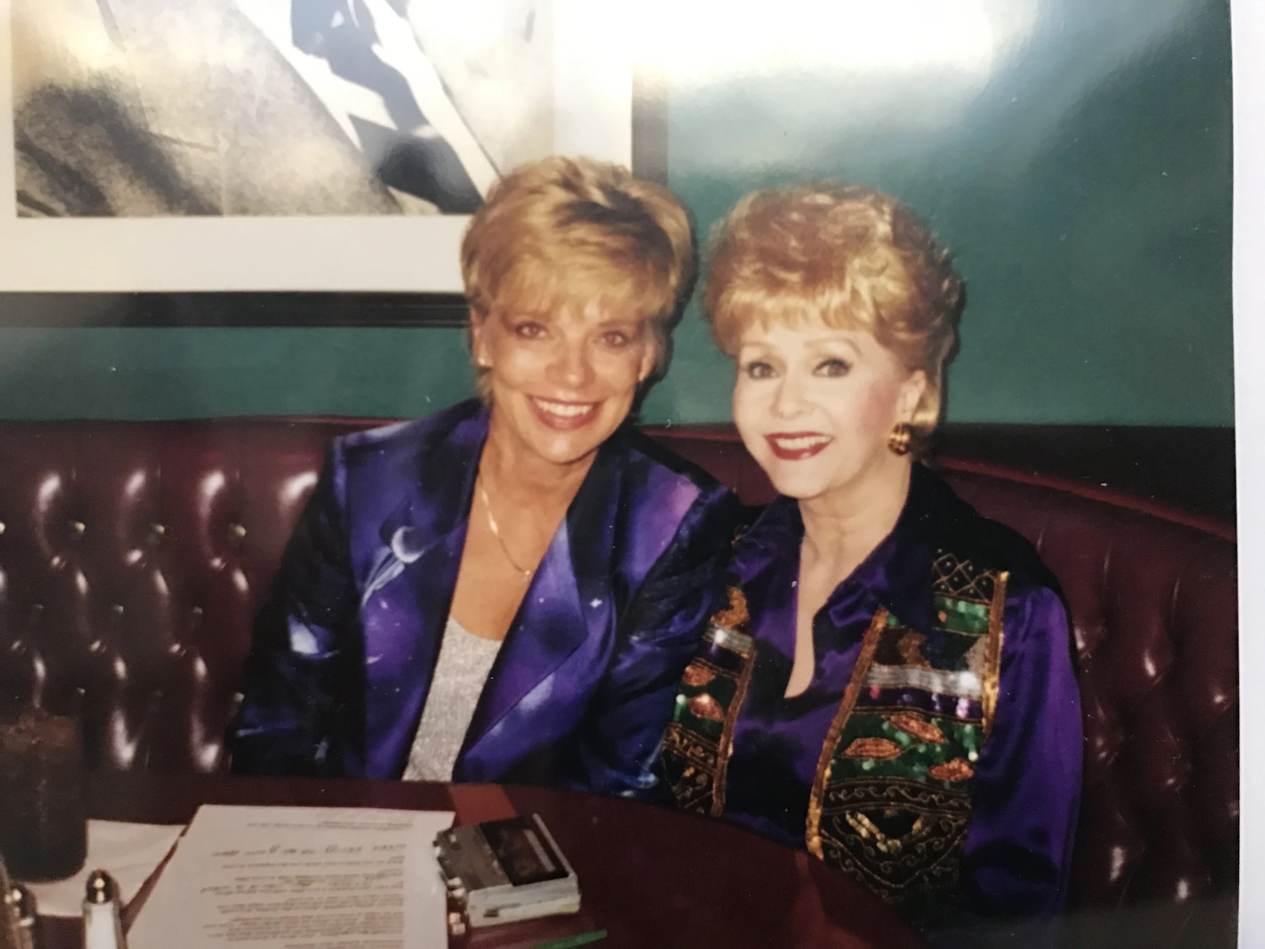 Debbie Reynolds on my radio show at the Debbie Reynolds Theatre in Las Vegas, Nevada.