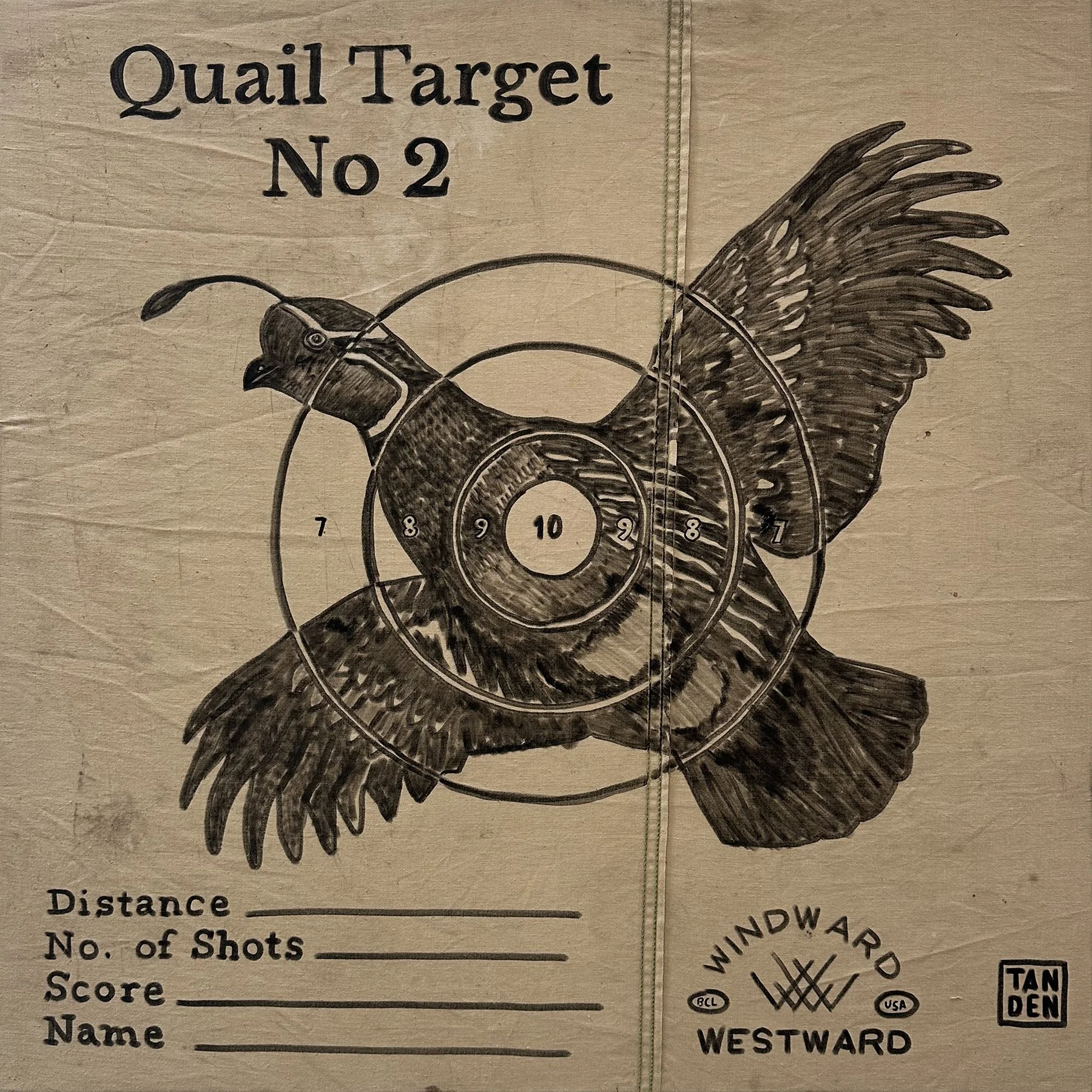 QUAIL TARGET NŌ 2 36X36 .jpg