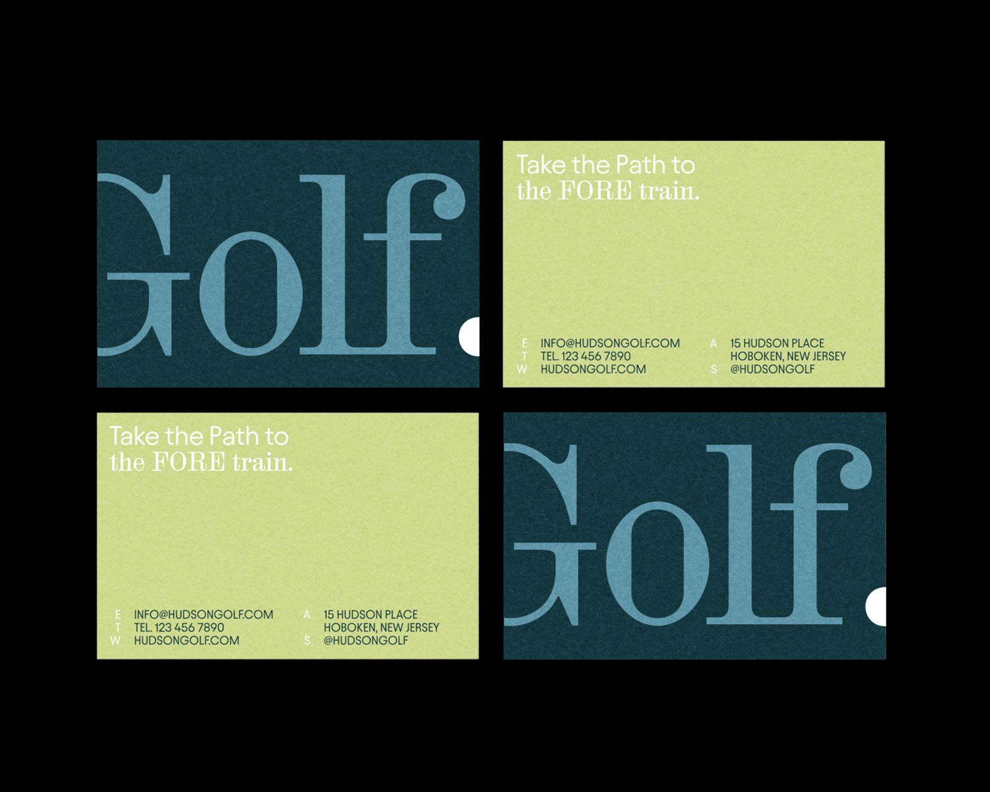 Hudson Golf, Branding, Collateral, Creative Direction