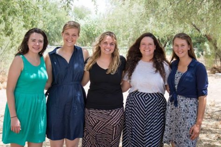 Taylor McNeel, Cheyenne Edmundson, Rebekah Aanerud, Lana Petrie, and Sage Mijares