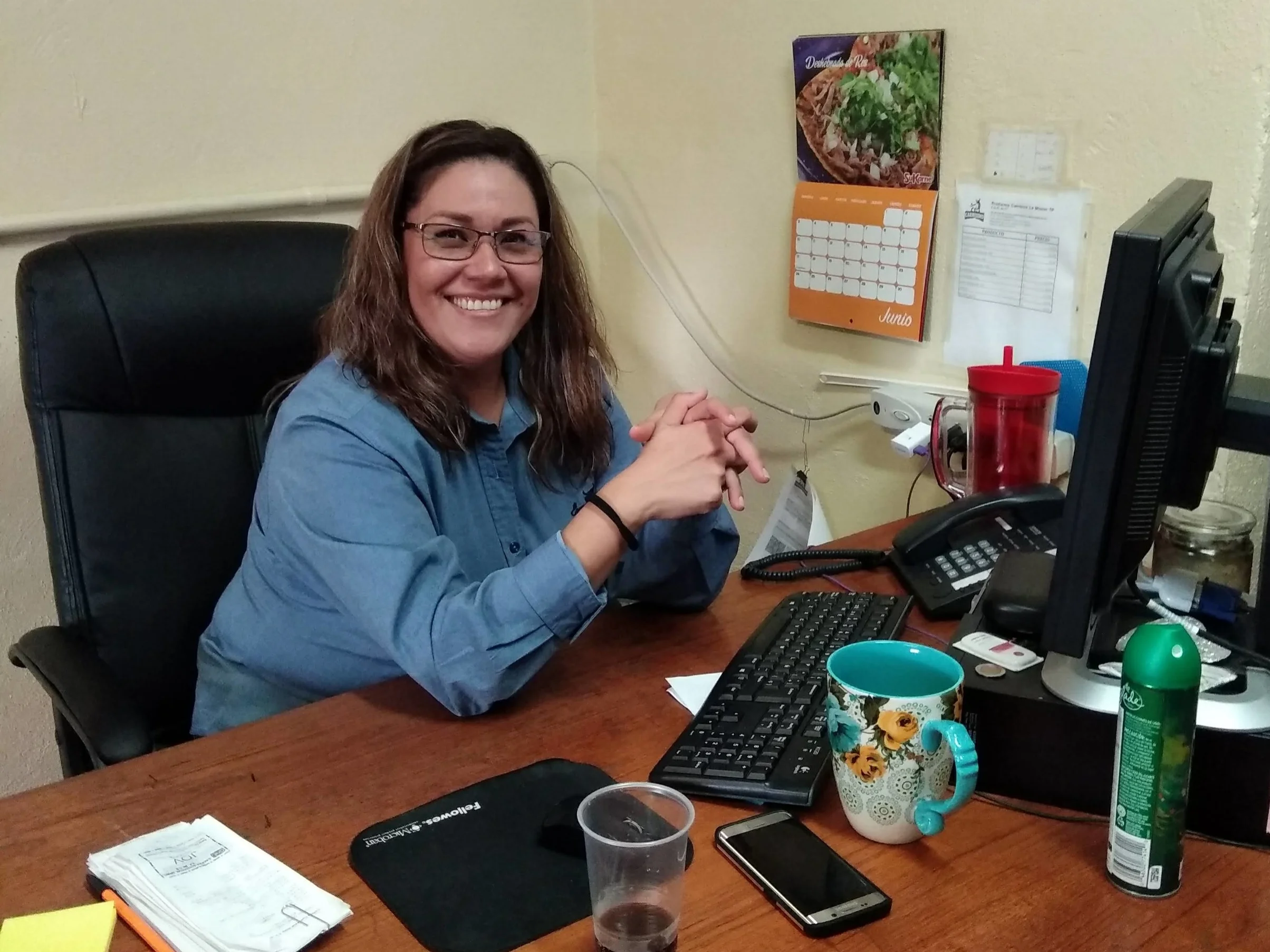 Claudia, employed since 2011, is production manager for Carnisimo meat processing. She also manages payroll, taxes and sales.