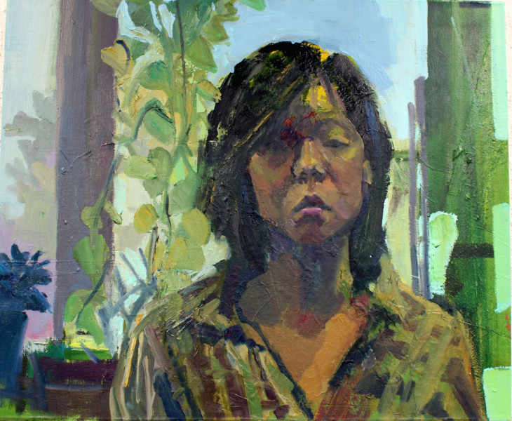 Self Portrait in Studio