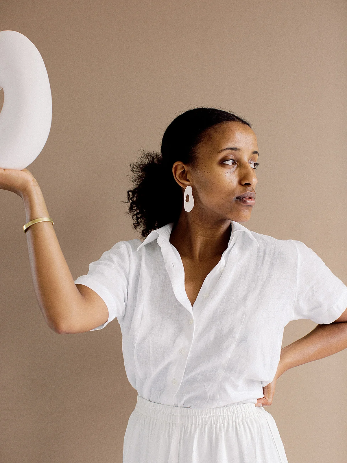 Sculptural Ceramic Earrings By Dust and Form
