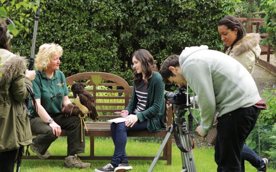 Filming gets under way with Maz and a camera-shy Cecil being interviewed by Georgina