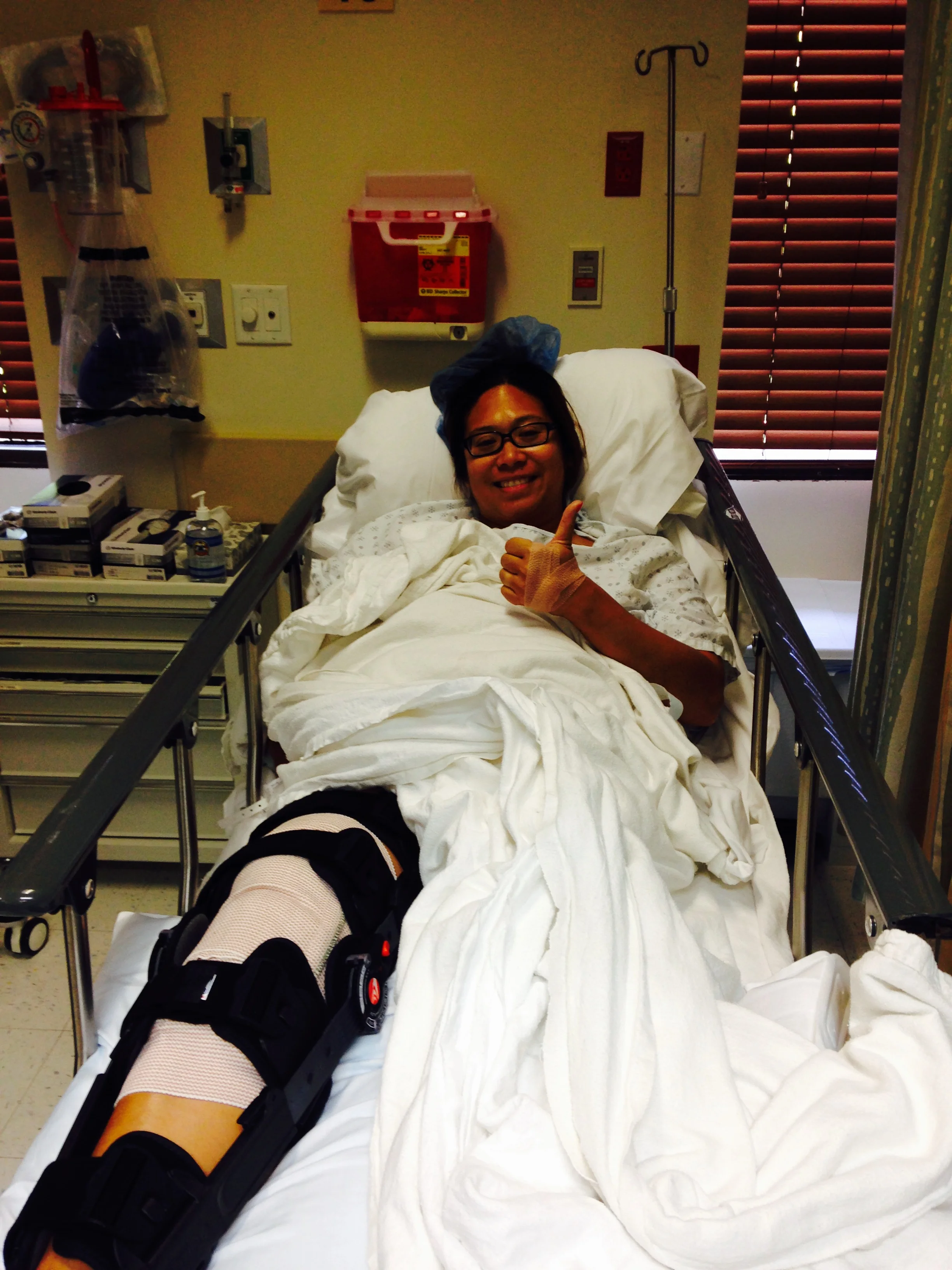 My 2nd ACL Surgery in September 2014.