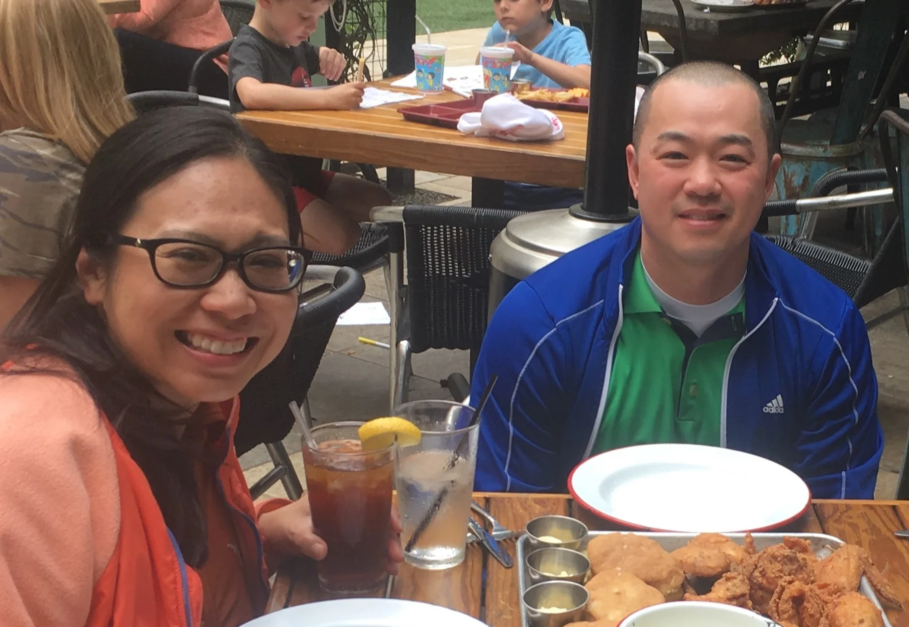 Introducing to Michigan Counselor and friend, Jeff Lip, to Southern Fried Chicken in Houston, Texas (March 2018).