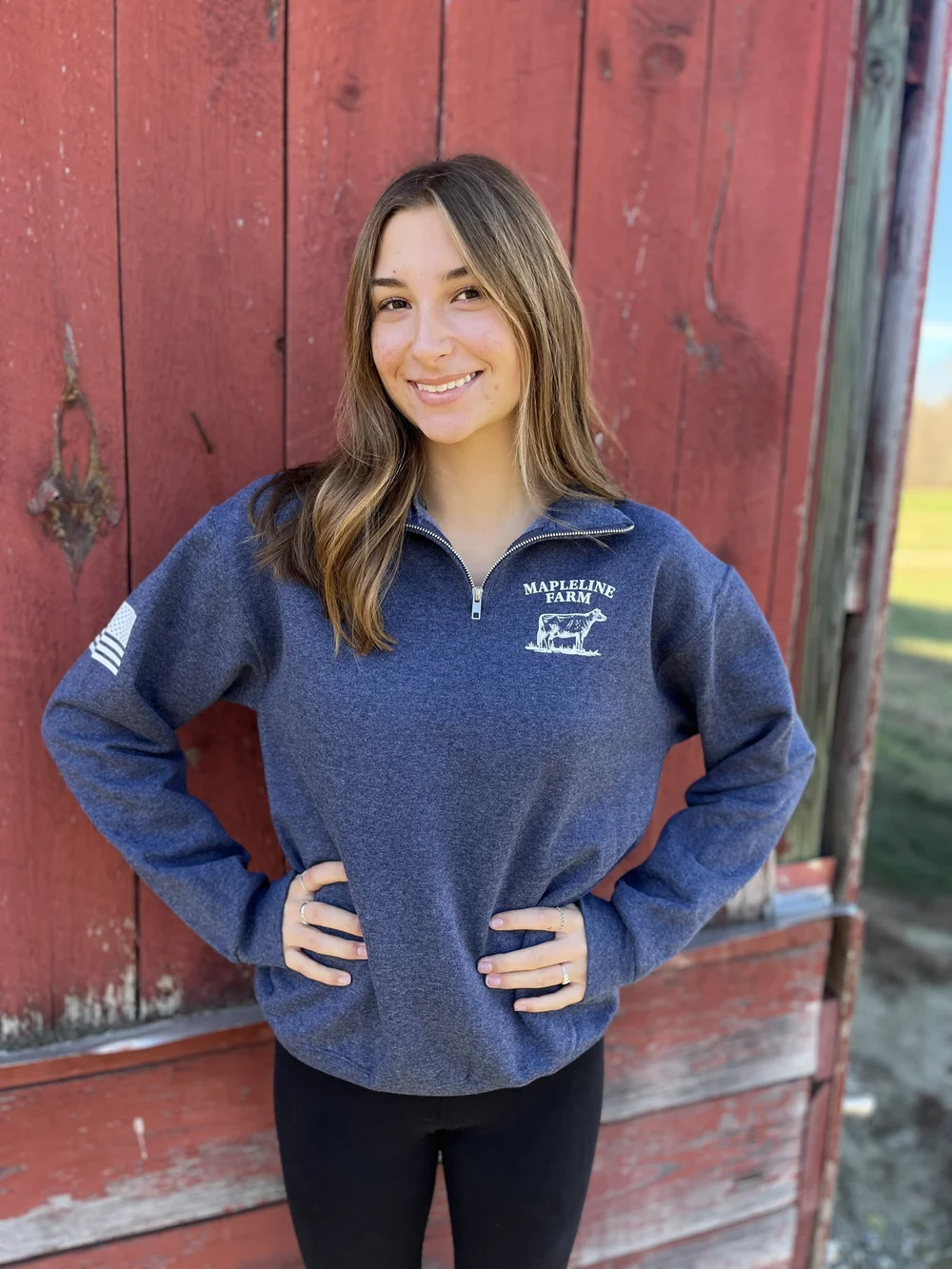 Quarter zip sweatshirt — Mapleline Farm
