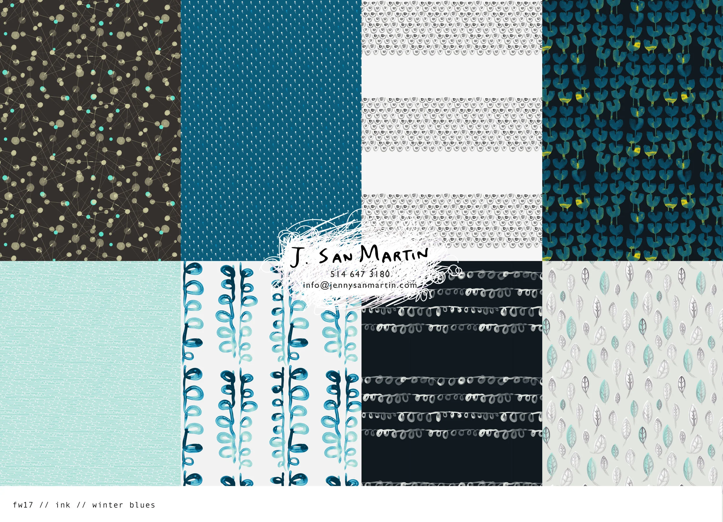 Fabric-by-the-yard-Jenny-San-Martin-Design-fw2016-winter-blues-Fabric