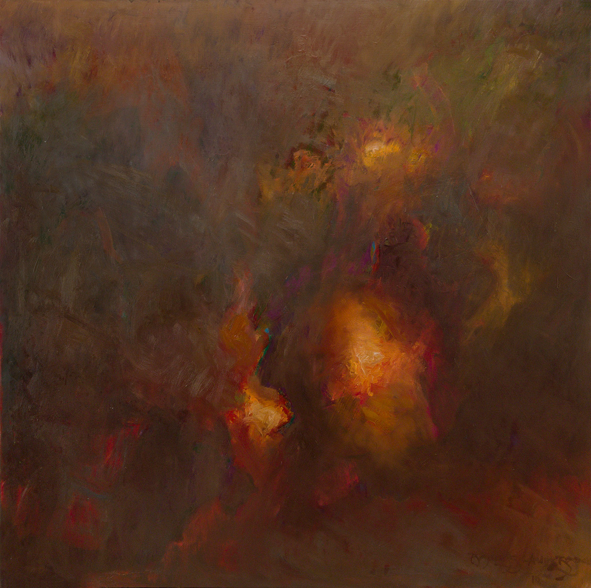 REEMERGENCE, NO. 3   oil on canvas 36" x 36"