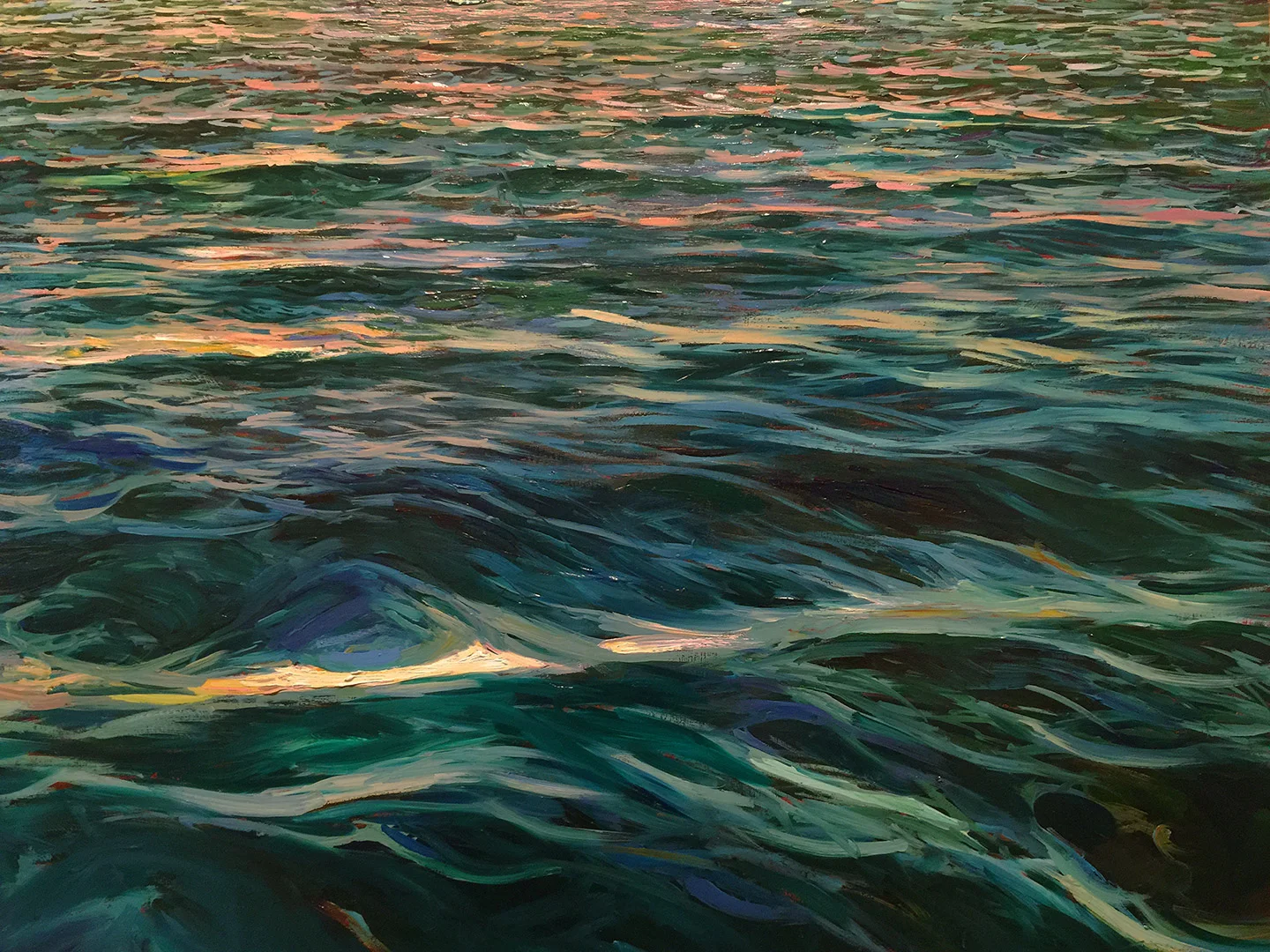 CURRENT, NO. 1 14" x 18" oil on canvas