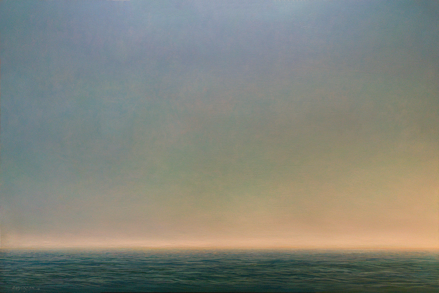 OPEN WATER    40” x 60”  oil on canvas