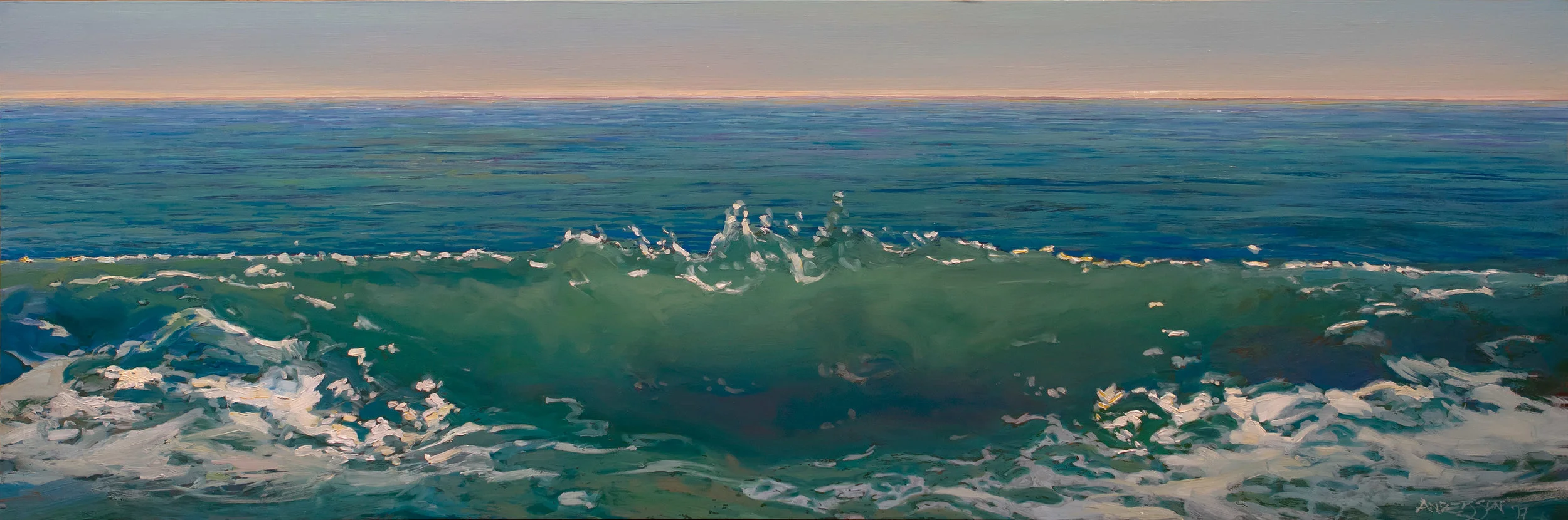 OCEANUS, NO. 1 12" x 36" oil on panel