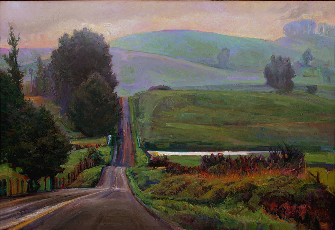 "COUNTY LINE"  40" x 58"  oil on canvas