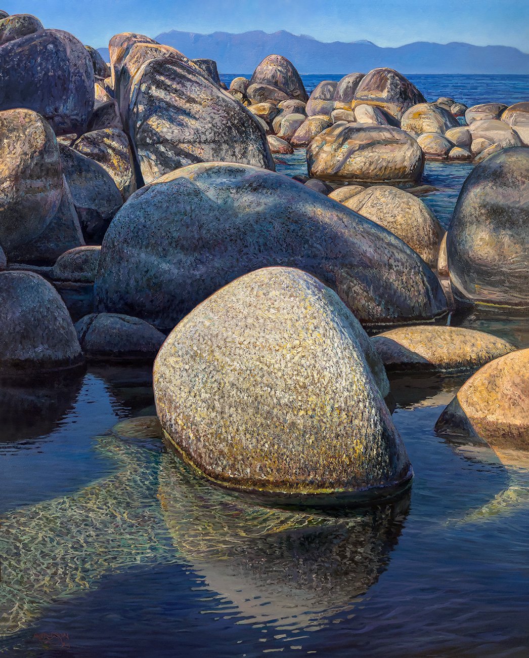 "IMMOTUS (Unmoved)"   60" x 48" x 2.5"  oil on canvas