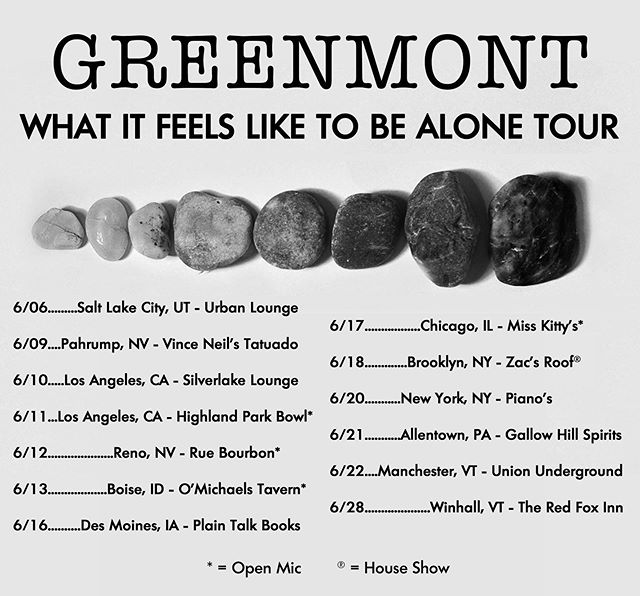 Okey dokey, so here’s the final tour list. Bozeman canceled unfortunately, but TWO Vermont shows have been added due to popular demand. Hope to catch you all out in a city near you!
