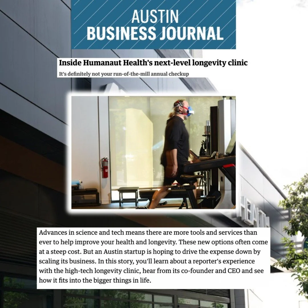 We&rsquo;re thrilled to share that @humanauthealth has opened their flagship clinic here in Austin! Special thanks to @austin_business_journal for spotlighting Humanaut Health&rsquo;s cutting-edge approach to longevity and wellness.

This premium cli