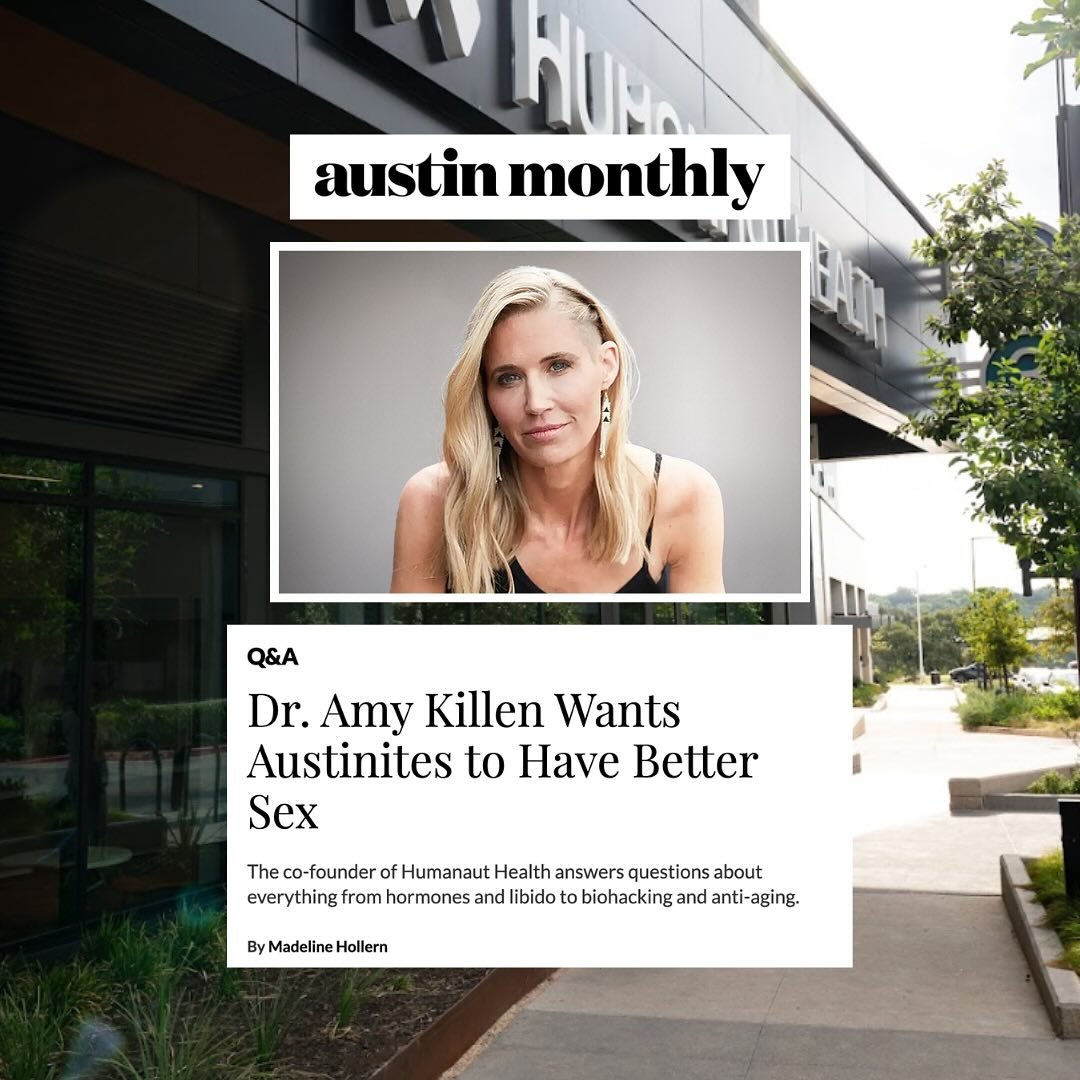 Yes you read that right, @dr.amybkillen wants YOU to have better sex- and that may mean addressing your hormone health with @humanauthealth as a start 👩&zwj;⚕️ read the full story on @austin_monthly and at the link in bio 📈 #longevity #healthspan #